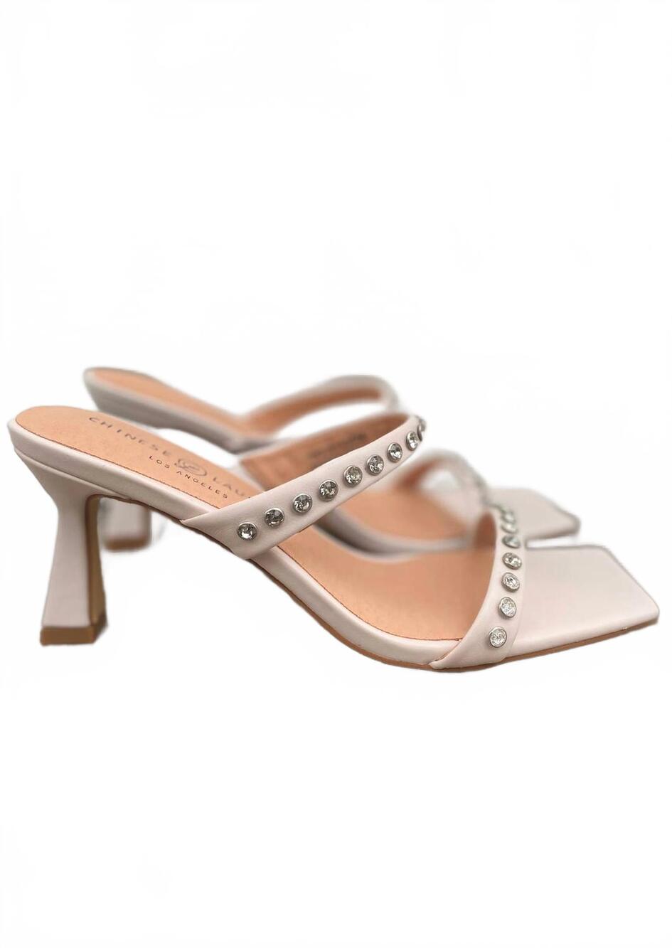 NEW KRISTIN CAVALLARI FOR CHINESE LAUNDRY women's rhinestone strap block heel sa